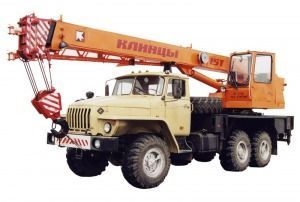 Автокран КС-35719-3-02 "Клинцы" (6х6) 16т.