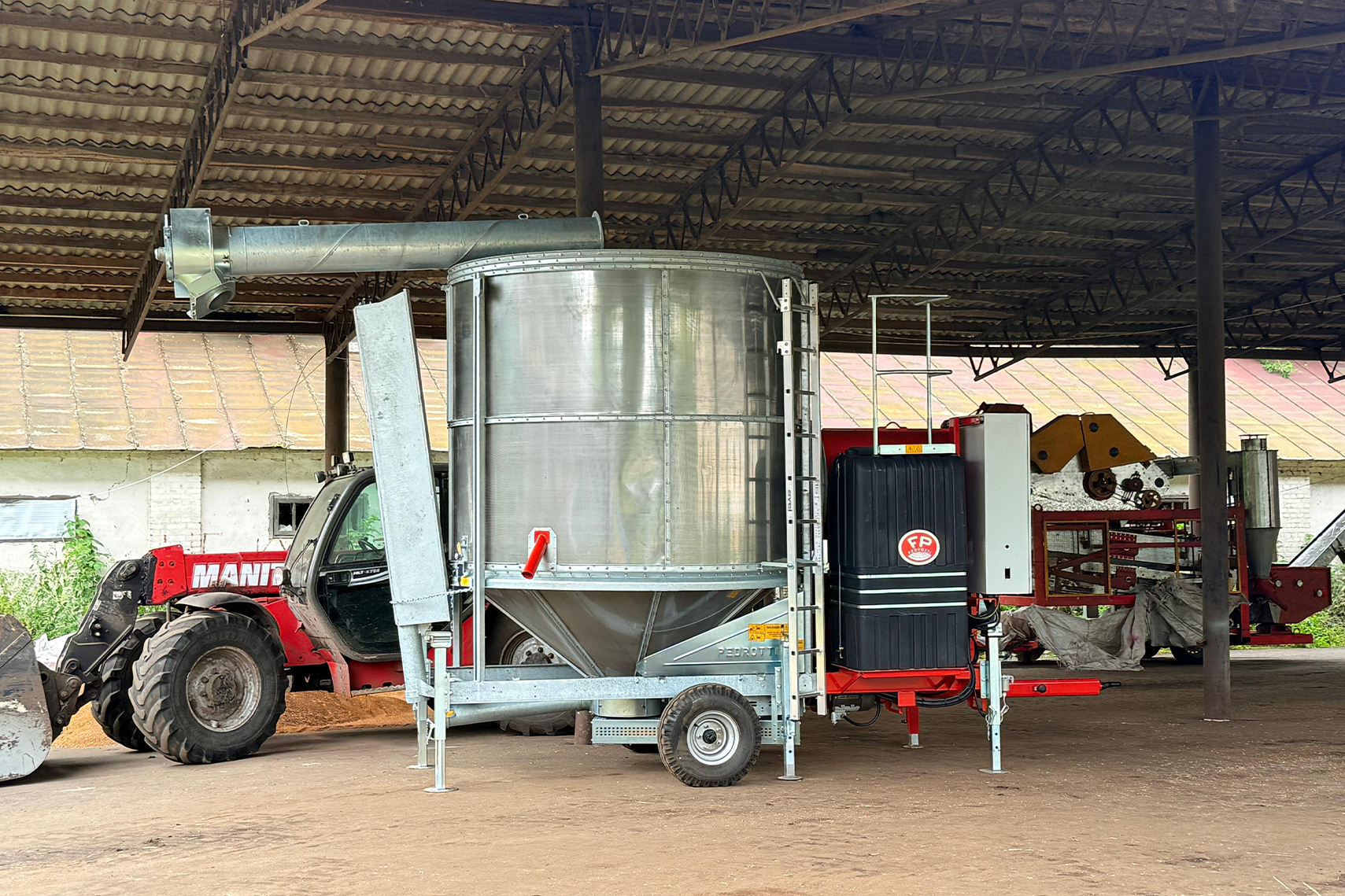 Fratelli Pedrotti: моментальный монтаж зерносушильного оборудования!