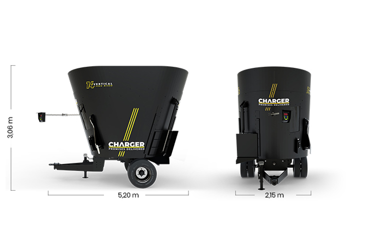 Вертикальный кормораздатчик Celikel CHARGER V14
