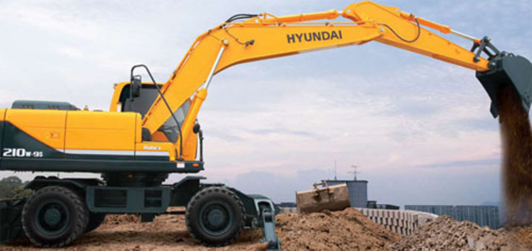 Колесный экскаватор Hyundai   R210W-9S