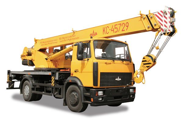Автомобильный кран «Машека»  КС-45729-8-02 на шасси МАЗ 5340В2 (4*2), грузоподъемностью 20тн
