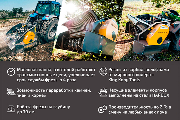 Ротоваторы Agri World - лучшая цена на рынке РФ 